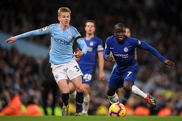 N'Golo Kante against Manchester City